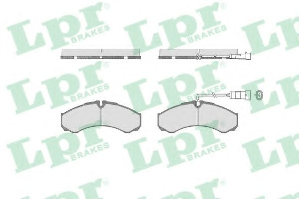 LPR 05P1515 Тормозные колодки задний мост для RENAULT TRUCKS MAXITY (Рено трак Маxитъ) LPR 05P1515 Тормозные колодки задний мост для RENAULT TRUCKS MAXITY (Рено трак Маxитъ)