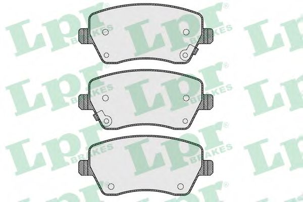 LPR 05P1621 Тормозные колодки передний мост для NISSAN VERSA NOTE (Ниссан Vэрса нотэ)