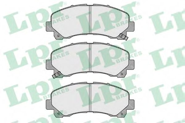 LPR 05P1630 Тормозные колодки передний мост для ISUZU D-MAX (Исузу Д-маx)