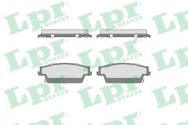 LPR 05P1707 Тормозные колодки задний мост для CADILLAC SRX (Кадилак Срх) LPR 05P1707 Тормозные колодки задний мост для CADILLAC SRX (Кадилак Срх)