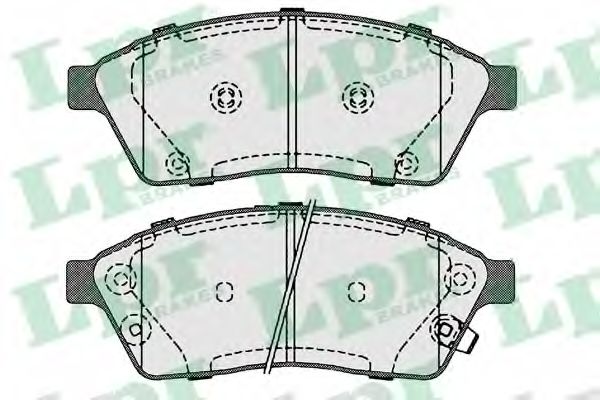 LPR 05P1708 Тормозные колодки передний мост для CADILLAC SRX (Кадилак Срх) LPR 05P1708 Тормозные колодки передний мост для CADILLAC SRX (Кадилак Срх)