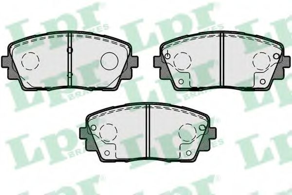 LPR 05P1726 Тормозные колодки передний мост для KIA PICANTO (Киа Пиканто) LPR 05P1726 Тормозные колодки передний мост для KIA PICANTO (Киа Пиканто)