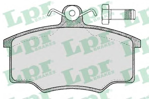 LPR 05P187 Тормозные колодки передний мост для AUDI 80 (Ауди 80) LPR 05P187 Тормозные колодки передний мост для AUDI 80 (Ауди 80)