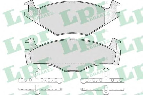 LPR 05P225 Тормозные колодки передний мост для VOLKSWAGEN JETTA I (Фольксваген Жэтта и) LPR 05P225 Тормозные колодки передний мост для VOLKSWAGEN JETTA I (Фольксваген Жэтта и)