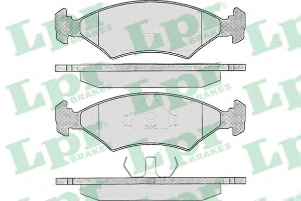 LPR 05P233 Тормозные колодки передний мост для FORD FIESTA (Форд Фиэста) LPR 05P233 Тормозные колодки передний мост для FORD FIESTA (Форд Фиэста)