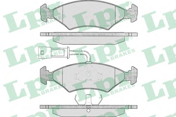 LPR 05P242 Тормозные колодки передний мост для FORD FIESTA (Форд Фиэста) LPR 05P242 Тормозные колодки передний мост для FORD FIESTA (Форд Фиэста)