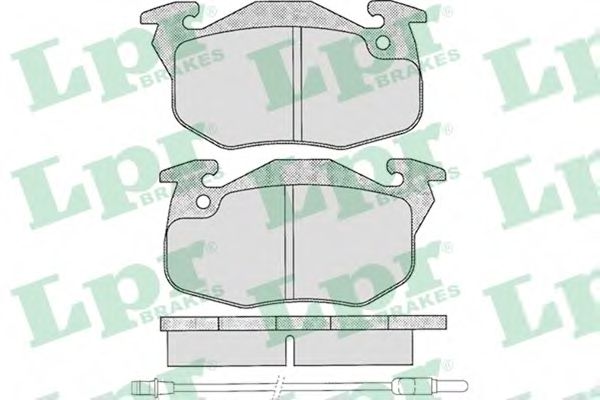 LPR 05P271 Тормозные колодки передний мост для RENAULT CLIO I (Рено Cлио и) LPR 05P271 Тормозные колодки передний мост для RENAULT CLIO I (Рено Cлио и)