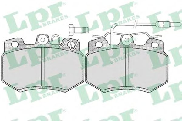 LPR 05P272 Тормозные колодки передний мост для PEUGEOT 205 II (Пежо 205 2) LPR 05P272 Тормозные колодки передний мост для PEUGEOT 205 II (Пежо 205 2)