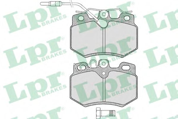 LPR 05P282 Тормозные колодки передний мост для PEUGEOT 309 II (Пежо 309 2) LPR 05P282 Тормозные колодки передний мост для PEUGEOT 309 II (Пежо 309 2)