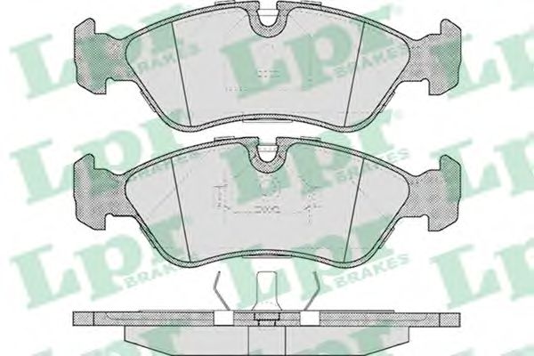 LPR 05P304 Тормозные колодки передний мост для OPEL OMEGA A (Опель Омэга а) LPR 05P304 Тормозные колодки передний мост для OPEL OMEGA A (Опель Омэга а)