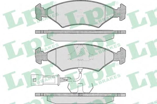 LPR 05P327 Тормозные колодки передний мост для FORD FIESTA (Форд Фиэста) LPR 05P327 Тормозные колодки передний мост для FORD FIESTA (Форд Фиэста)