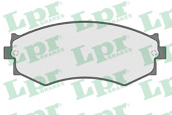 LPR 05P352 Комплект тормозных колодок, дисковый тормоз<br >передний мост 
