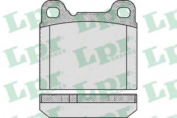 LPR 05P362 Комплект тормозных колодок, дисковый тормоз<br >задний мост 