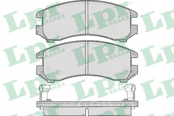 LPR 05P363 Комплект тормозных колодок, дисковый тормоз<br >передний мост 