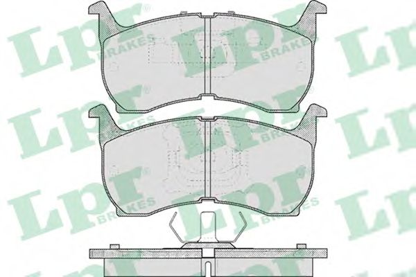 LPR 05P368 Тормозные колодки передний мост для MAZDA 626 II (Мазда 626 2) LPR 05P368 Тормозные колодки передний мост для MAZDA 626 II (Мазда 626 2)