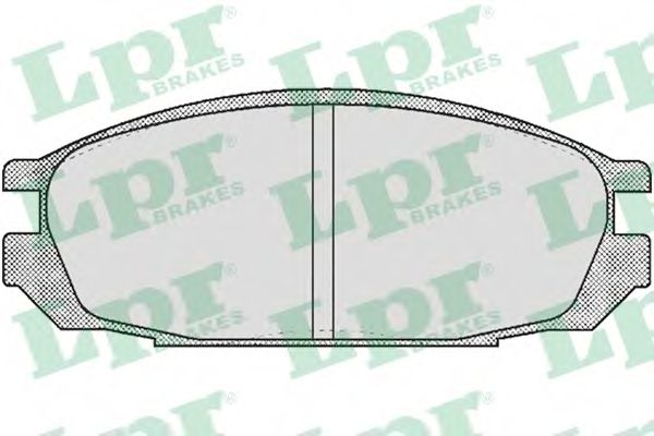 LPR 05P376 Комплект тормозных колодок, дисковый тормоз<br >задний мост 
