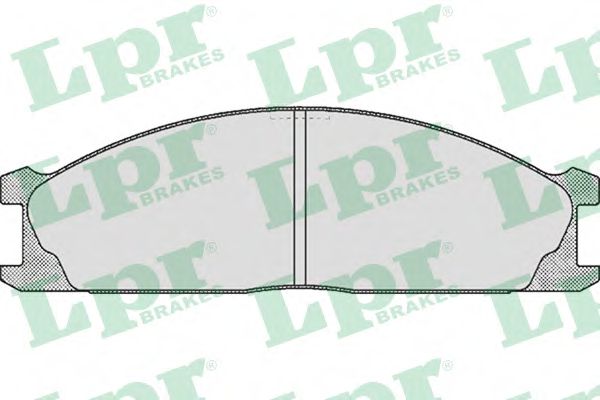 LPR 05P379 Комплект тормозных колодок, дисковый тормоз<br >передний мост 