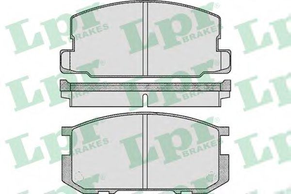 LPR 05P416 Тормозные колодки передний мост для TOYOTA COROLLA SPRINTER (Тойота/тоета Cоролла спринтэр) LPR 05P416 Тормозные колодки передний мост для TOYOTA COROLLA SPRINTER (Тойота/тоета Cоролла спринтэр)