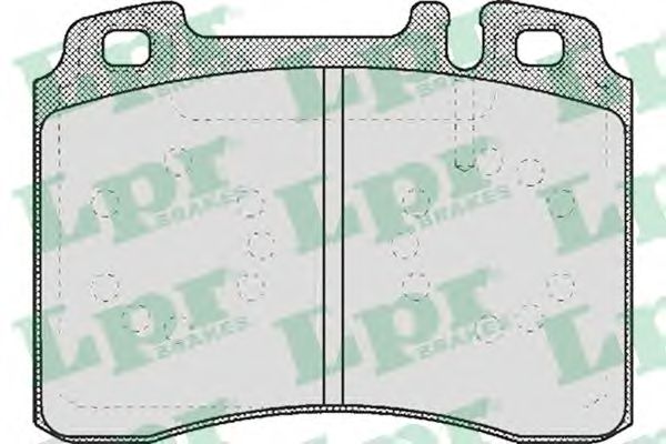 LPR 05P423 Комплект тормозных колодок, дисковый тормоз<br >передний мост 