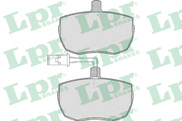 LPR 05P433 Комплект тормозных колодок, дисковый тормоз<br >передний мост 