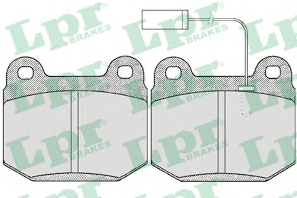 LPR 05P434 Комплект тормозных колодок, дисковый тормоз<br >передний мост 