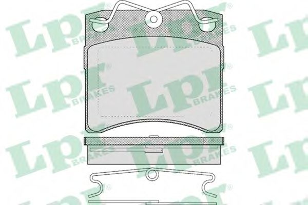 LPR 05P437 Тормозные колодки передний мост для VOLKSWAGEN (Фольксваген) LPR 05P437 Тормозные колодки передний мост для VOLKSWAGEN (Фольксваген)