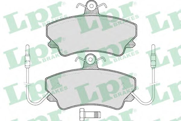 LPR 05P452 Комплект тормозных колодок, дисковый тормоз<br >передний мост 