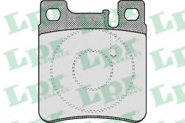 LPR 05P477 Комплект тормозных колодок, дисковый тормоз<br >задний мост 