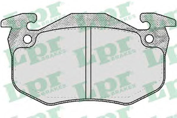LPR 05P484 Комплект тормозных колодок, дисковый тормоз<br >передний мост 