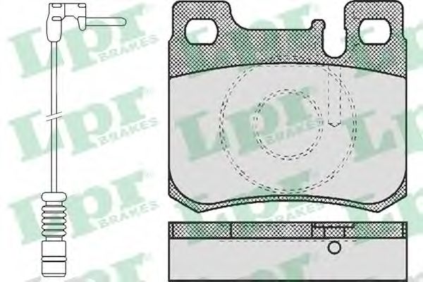 LPR 05P485A Комплект тормозных колодок, дисковый тормоз<br >задний мост 