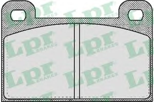 LPR 05P491 Комплект тормозных колодок, дисковый тормоз<br >передний мост 