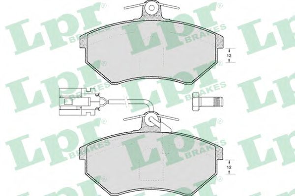 LPR 05P495 Тормозные колодки передний мост для AUDI 90 (Ауди 90) LPR 05P495 Тормозные колодки передний мост для AUDI 90 (Ауди 90)