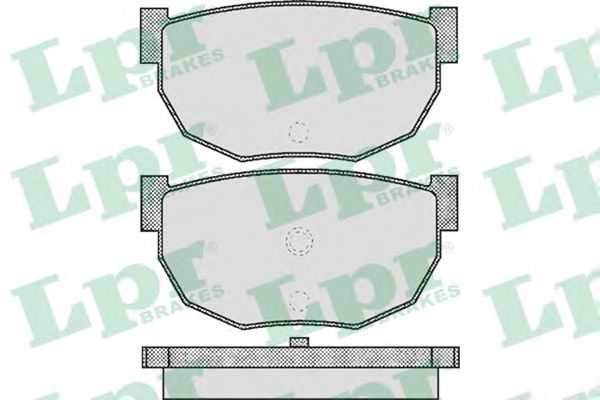 LPR 05P503 Комплект тормозных колодок, дисковый тормоз<br >задний мост 