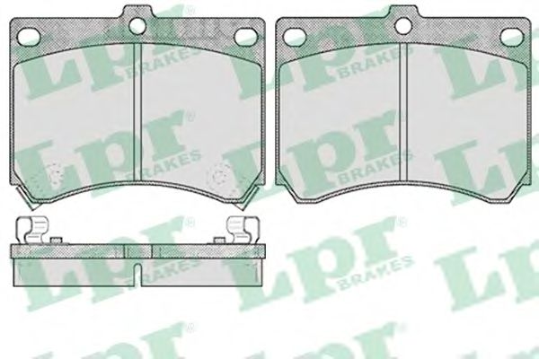 LPR 05P510 Комплект тормозных колодок, дисковый тормоз<br >передний мост 