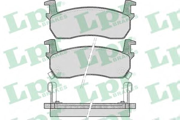 LPR 05P516 Комплект тормозных колодок, дисковый тормоз<br >передний мост 