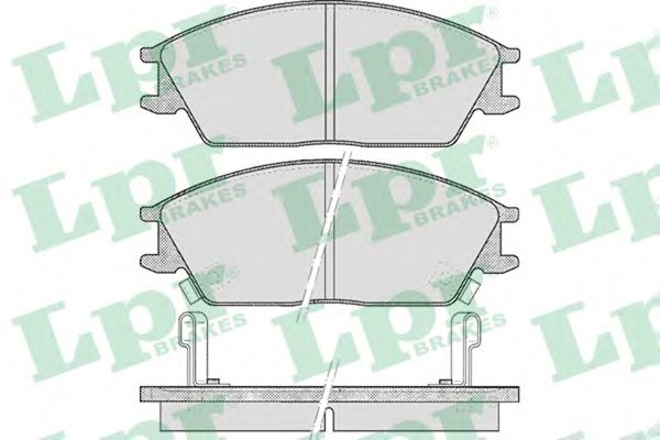 LPR 05P542 Тормозные колодки передний мост для HYUNDAI EXCEL (Хендай Эxcэл) LPR 05P542 Тормозные колодки передний мост для HYUNDAI EXCEL (Хендай Эxcэл)