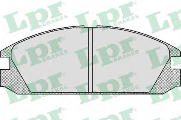 LPR 05P552 Комплект тормозных колодок, дисковый тормоз<br >передний мост 