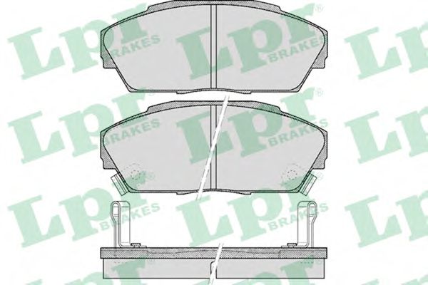 LPR 05P555 Комплект тормозных колодок, дисковый тормоз<br >передний мост 