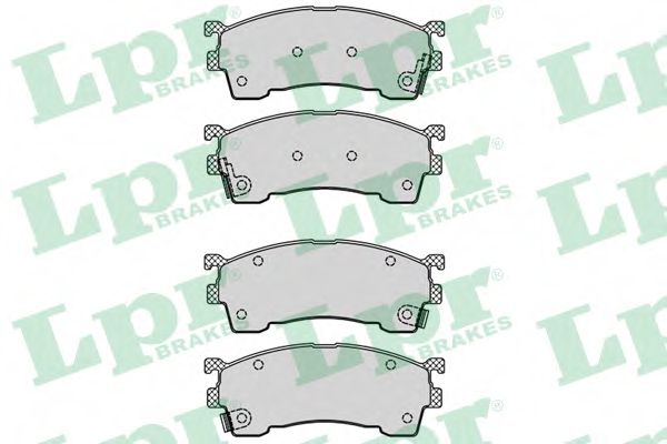 LPR 05P559 Комплект тормозных колодок, дисковый тормоз<br >передний мост 