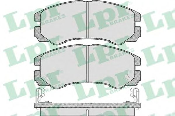 LPR 05P565 Комплект тормозных колодок, дисковый тормоз<br >передний мост 