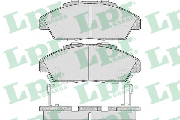 LPR 05P571 Комплект тормозных колодок, дисковый тормоз<br >передний мост 