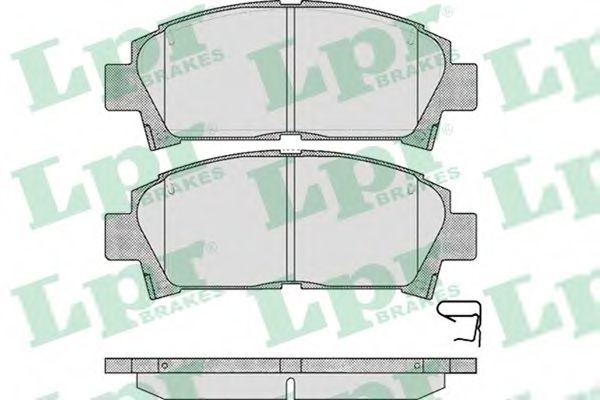 LPR 05P573 Тормозные колодки передний мост для TOYOTA CALDINA (Тойота/тоета Cалдина) LPR 05P573 Тормозные колодки передний мост для TOYOTA CALDINA (Тойота/тоета Cалдина)