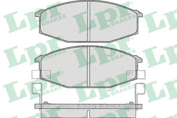LPR 05P581 Комплект тормозных колодок, дисковый тормоз<br >передний мост 