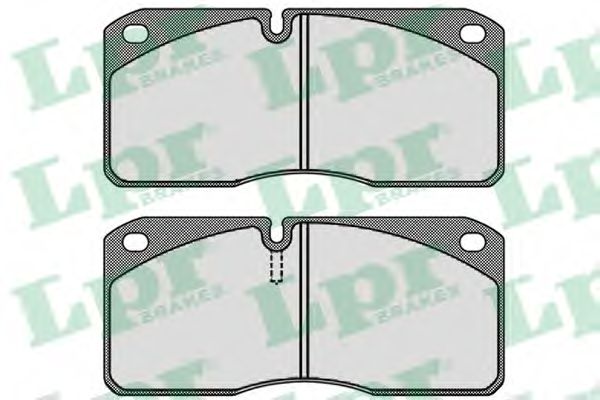 LPR 05P586 Комплект тормозных колодок, дисковый тормоз<br >передний мост 