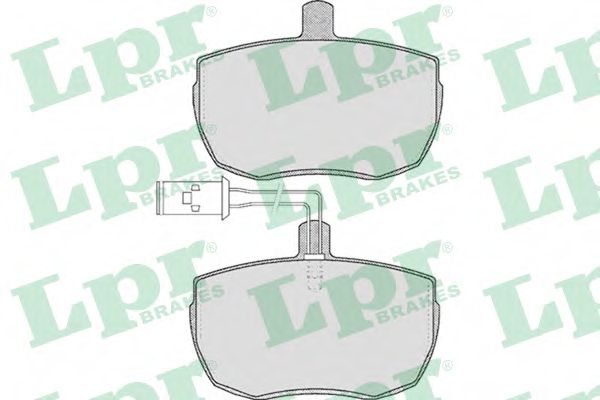 LPR 05P590 Комплект тормозных колодок, дисковый тормоз<br >передний мост 