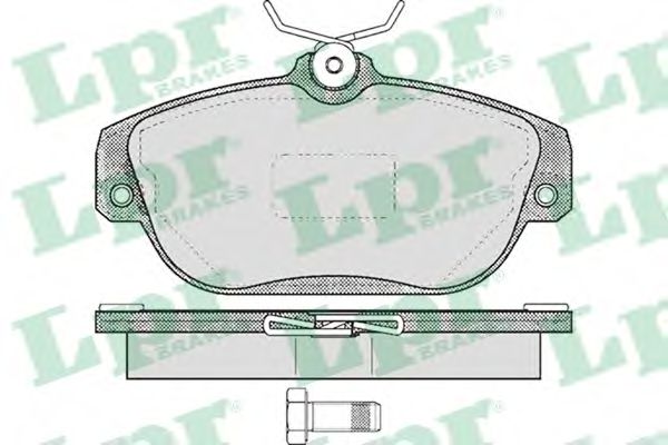 LPR 05P601 Комплект тормозных колодок, дисковый тормоз<br >передний мост 