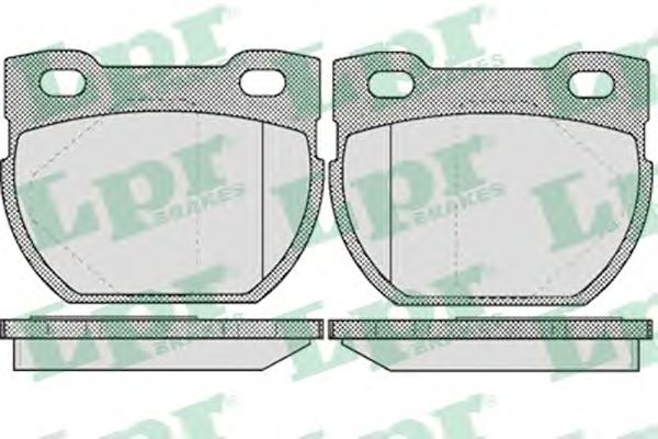 LPR 05P611 Комплект тормозных колодок, дисковый тормоз<br >задний мост 