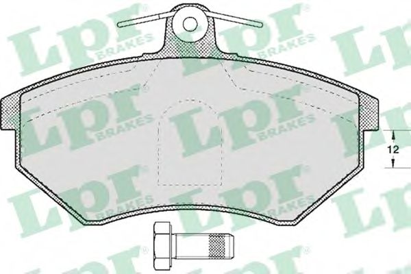 LPR 05P613 Тормозные колодки передний мост для SEAT TOLEDO (Сеат Толэдо) LPR 05P613 Тормозные колодки передний мост для SEAT TOLEDO (Сеат Толэдо)