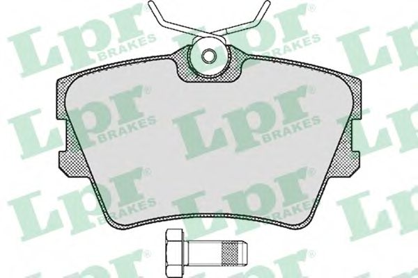 LPR 05P616 Тормозные колодки задний мост для VOLKSWAGEN (Фольксваген) LPR 05P616 Тормозные колодки задний мост для VOLKSWAGEN (Фольксваген)