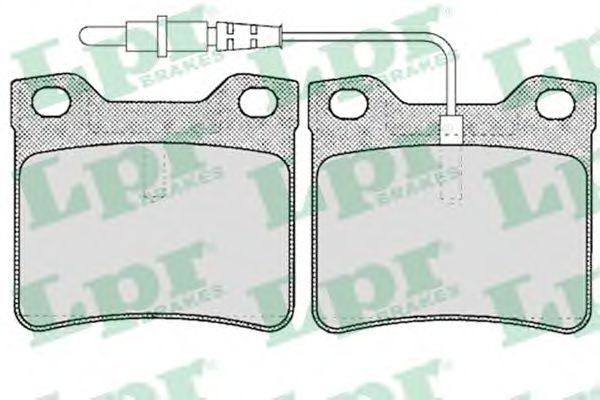 LPR 05P623 Комплект тормозных колодок, дисковый тормоз<br >задний мост 